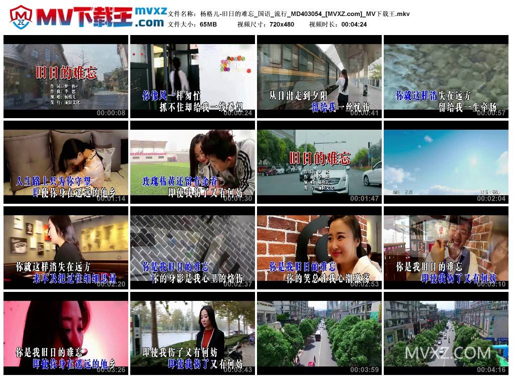 杨格儿-旧日的难忘_国语_流行_MD403054